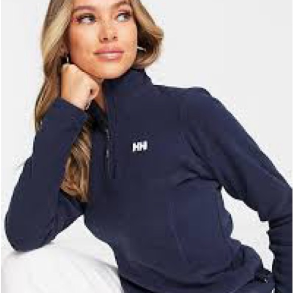 Helly Hansen Navy Fleece 1/2 Zip - Picture 2 of 4